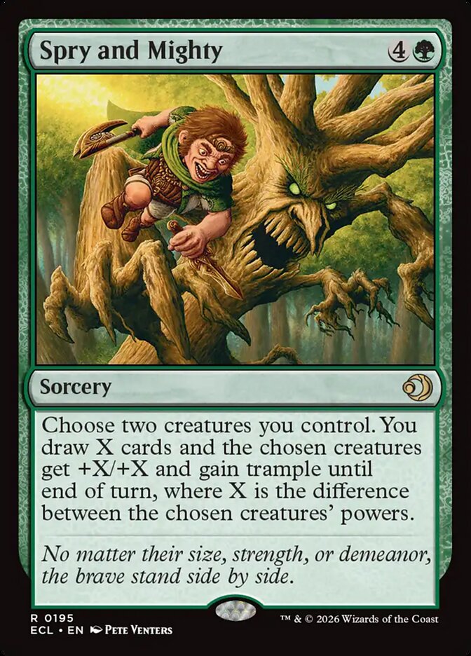 Spry and Mighty 195 (Lorwyn Eclipsed) - Foil