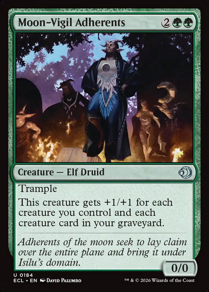 Moon-Vigil Adherents 184/273 (Lorwyn Eclipsed) - Foil