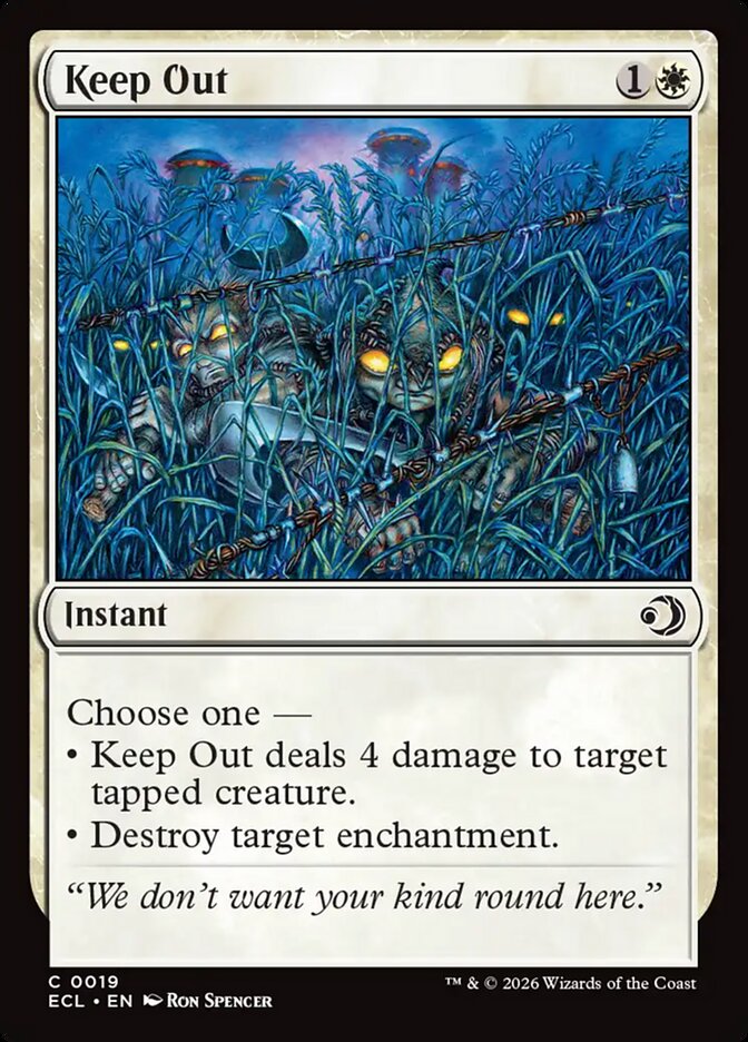 Keep Out 19/273 (Lorwyn Eclipsed) - Foil