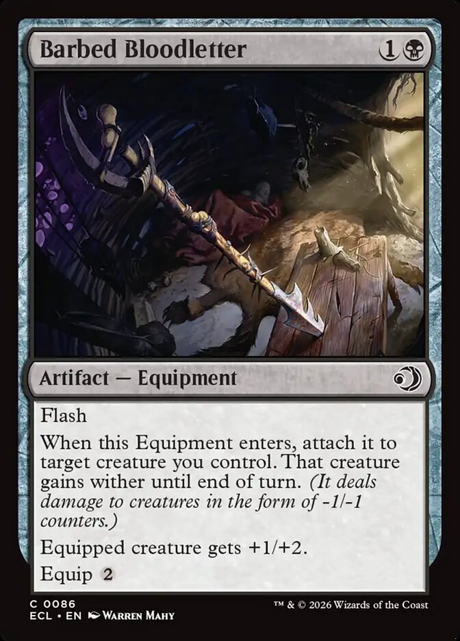 Barbed Bloodletter 86/273 (Lorwyn Eclipsed) - Foil