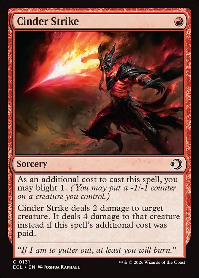Cinder Strike 131/273 (Lorwyn Eclipsed) - Foil