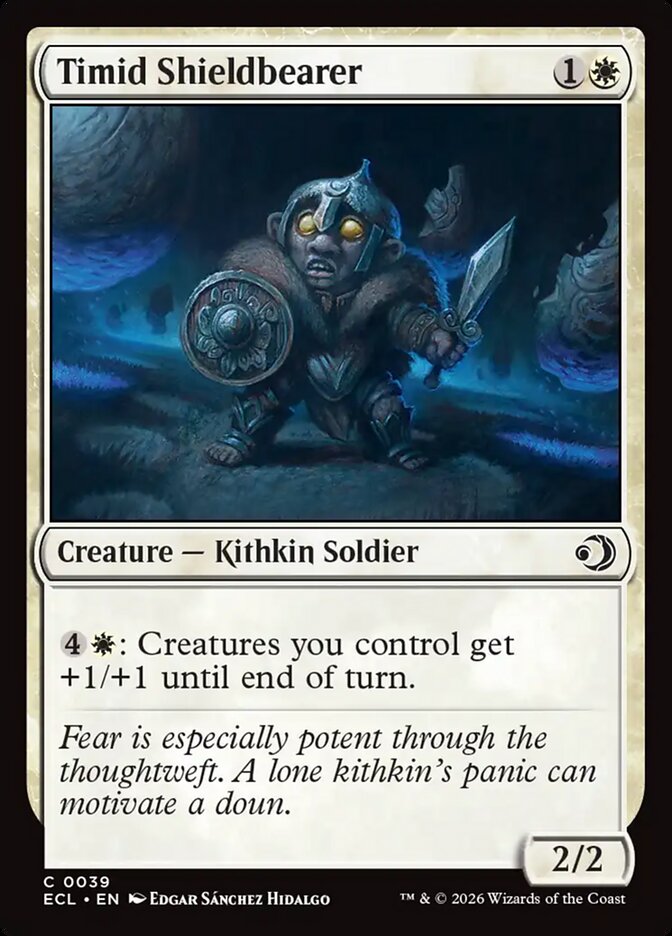 Timid Shieldbearer 39 (Lorwyn Eclipsed) - Foil