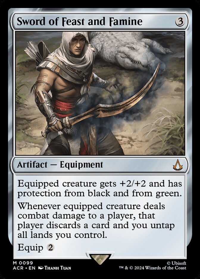 Sword of Feast and Famine 99 (Universes Beyond: Assassin's Creed) - Foil