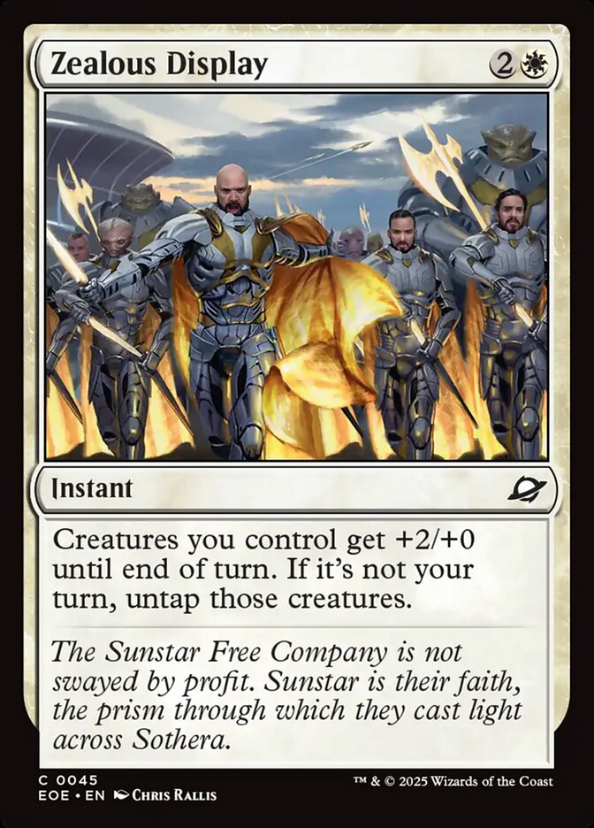 Zealous Display 45/276 (Edge of Eternities) - Foil