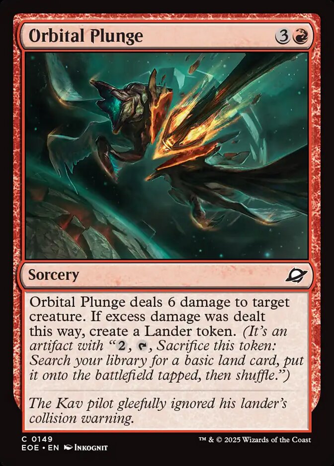Orbital Plunge 149/276 (Edge of Eternities) - Foil