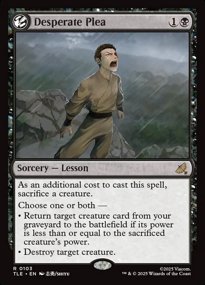 Desperate Plea 103/317 (Avatar: The Last Airbender: Eternal-Legal) - Foil