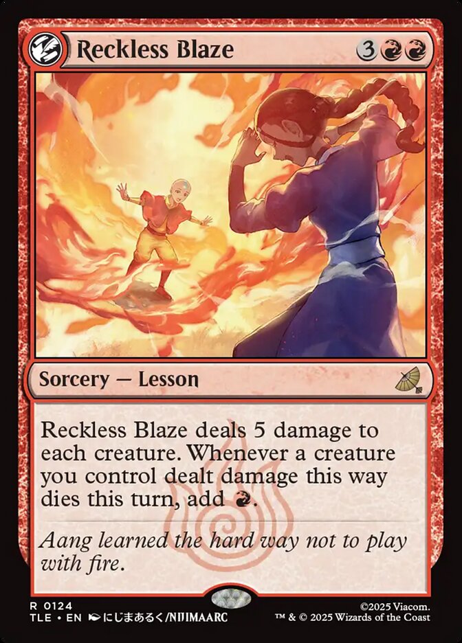 Reckless Blaze 124 (Avatar: The Last Airbender: Eternal-Legal) - Foil