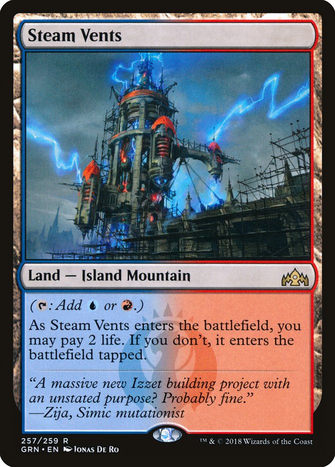 Steam Vents 257/259 (Guilds of Ravnica)