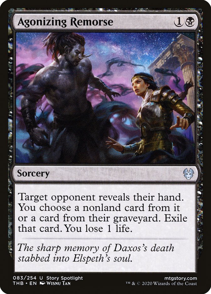 Agonizing Remorse 83/254 (Theros Beyond Death) - Foil