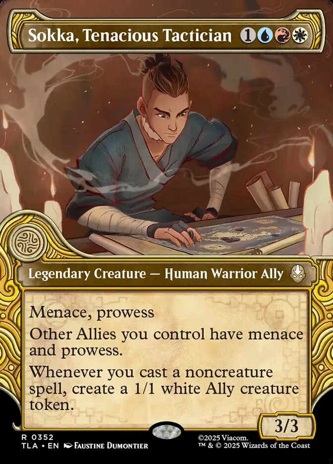 Sokka, Tenacious Tactician 352/286 (Avatar: The Last Airbender) - Showcase Foil