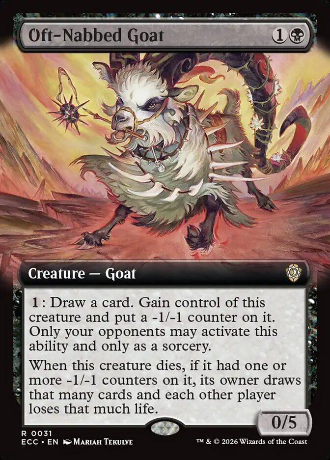 Oft-Nabbed Goat 31/176 (Commander: Lorwyn Eclipsed) - Extended Art