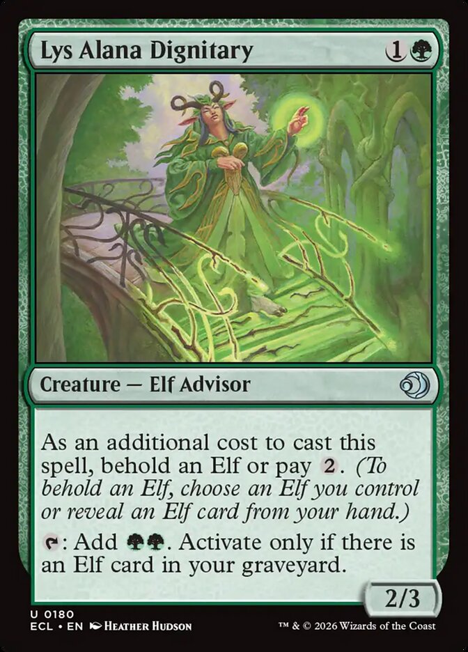 Lys Alana Dignitary 180/273 (Lorwyn Eclipsed) - Foil