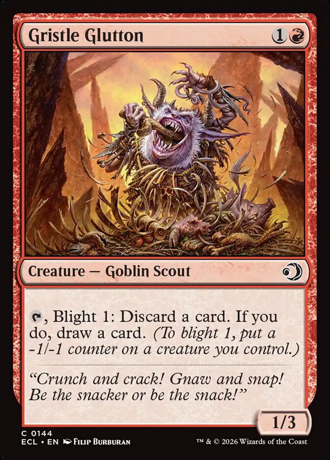 Gristle Glutton 144/273 (Lorwyn Eclipsed) - Foil