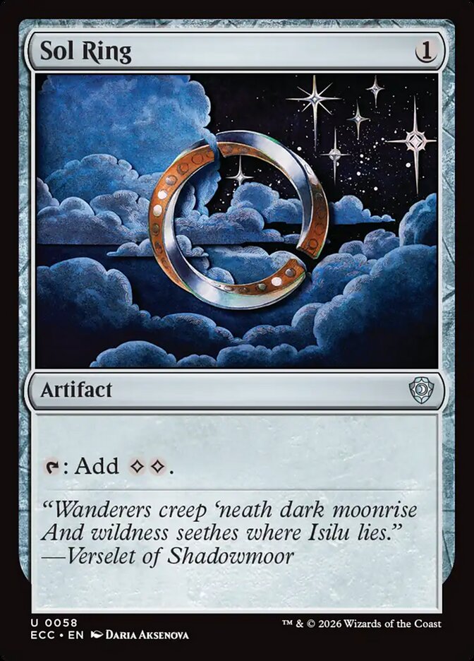 Sol Ring 58 (Commander: Lorwyn Eclipsed)