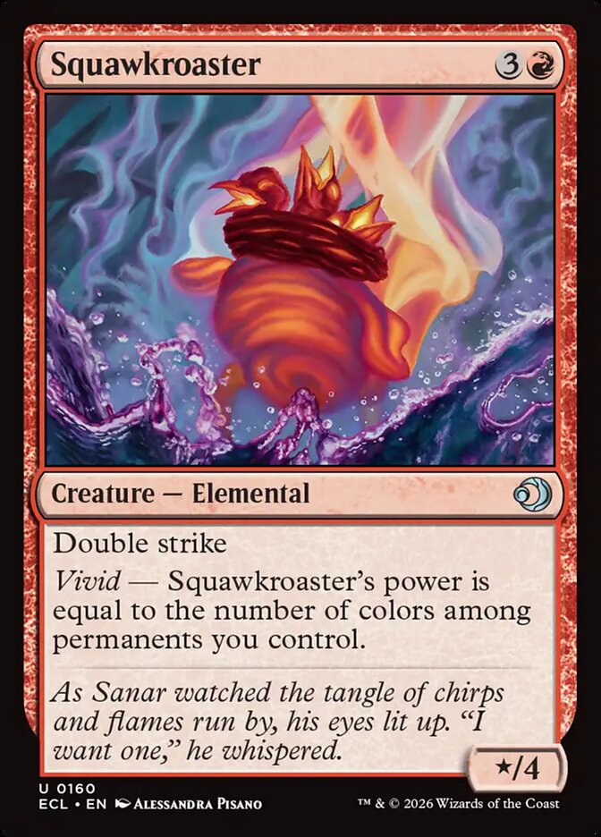 Squawkroaster 160/273 (Lorwyn Eclipsed) - Foil