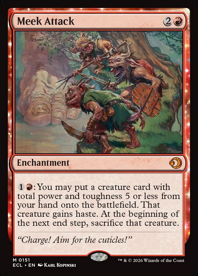 Meek Attack 151 (Lorwyn Eclipsed) - Foil