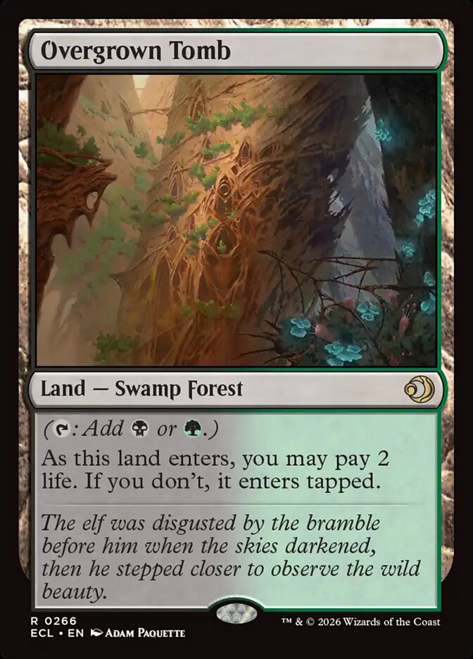 Overgrown Tomb 266 (Lorwyn Eclipsed) - Foil