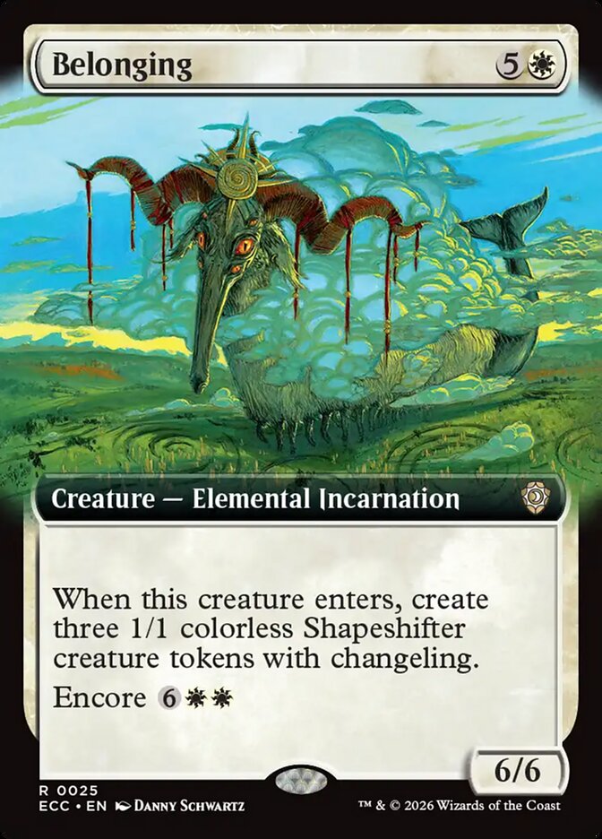 Belonging 25/176 (Commander: Lorwyn Eclipsed) - Extended Art