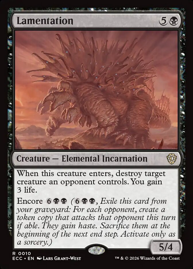 Lamentation 10 (Commander: Lorwyn Eclipsed)