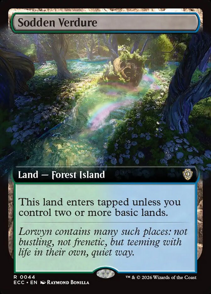 Sodden Verdure 44/176 (Commander: Lorwyn Eclipsed) - Extended Art