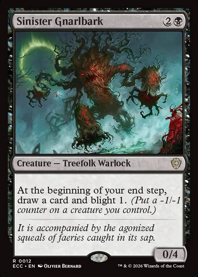 Sinister Gnarlbark 12/176 (Commander: Lorwyn Eclipsed)