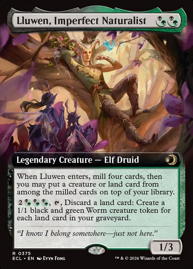 Lluwen, Imperfect Naturalist 375 (Lorwyn Eclipsed) - Extended Art