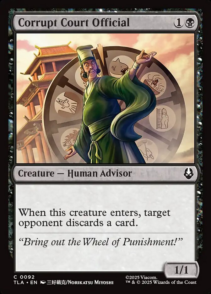 Corrupt Court Official 92 (Avatar: The Last Airbender) - Foil