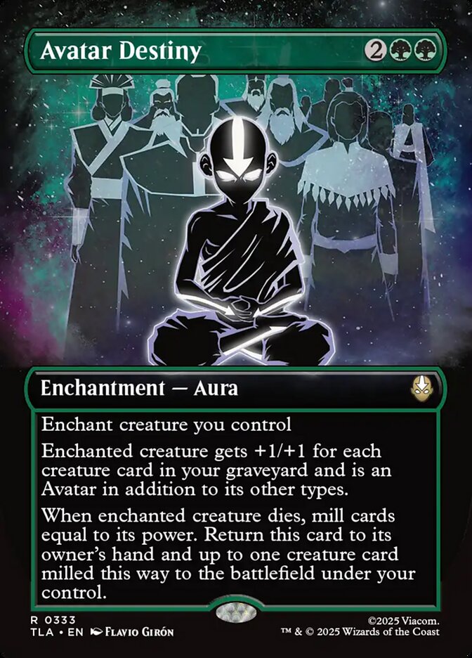 Avatar Destiny 333/286 (Avatar: The Last Airbender) - Borderless Foil