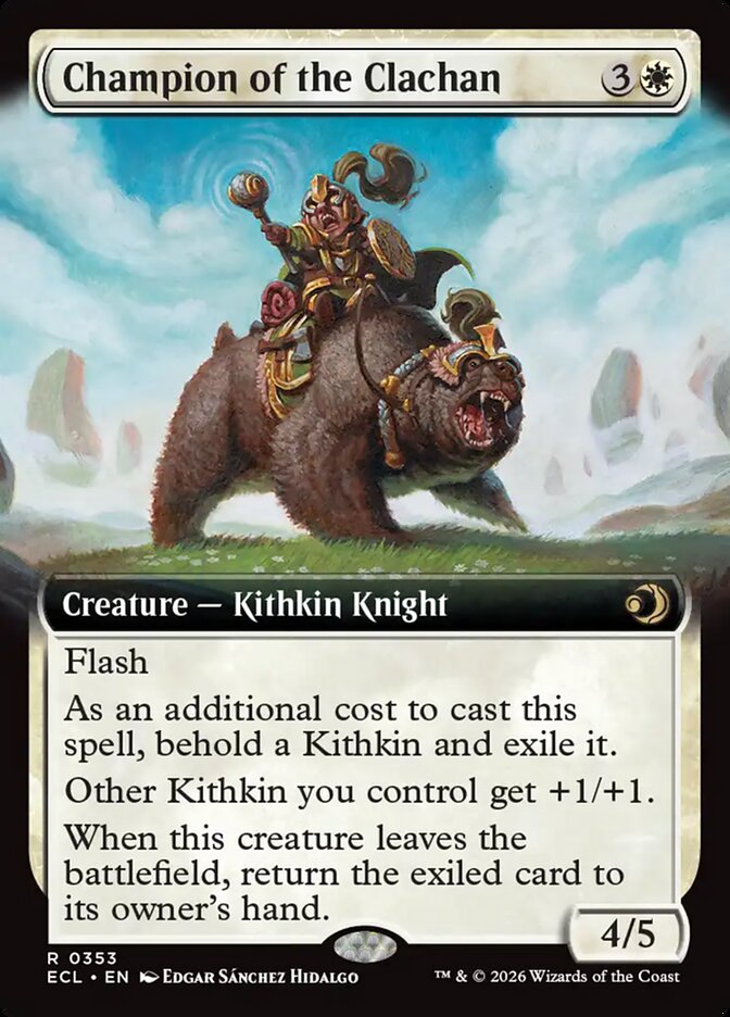 Champion of the Clachan 353/273 (Lorwyn Eclipsed) - Extended Art