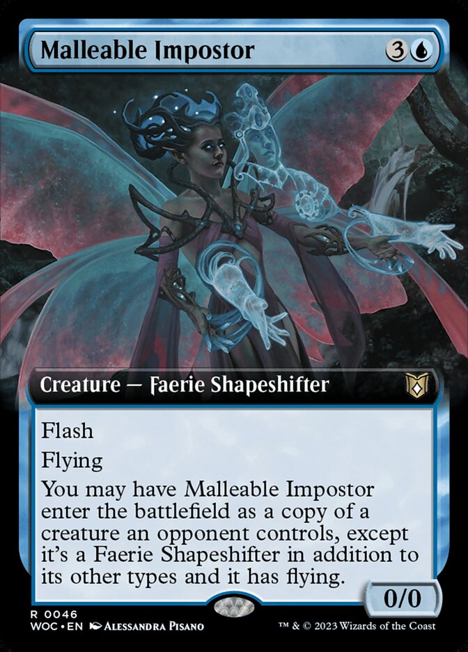 Malleable Impostor 46/173 (Commander: Wilds of Eldraine) - Extended Art