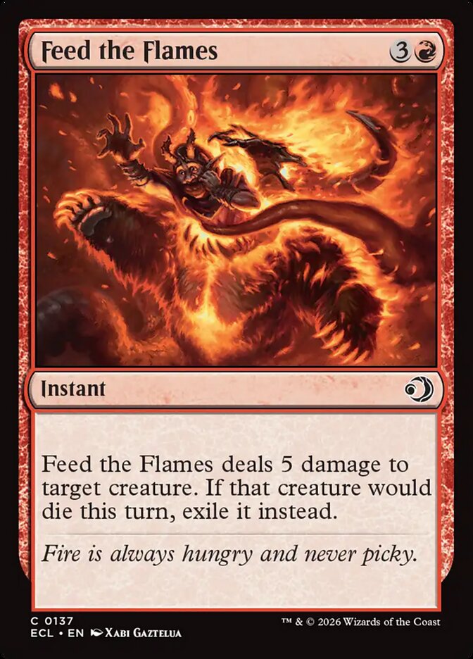 Feed the Flames 137/273 (Lorwyn Eclipsed) - Foil