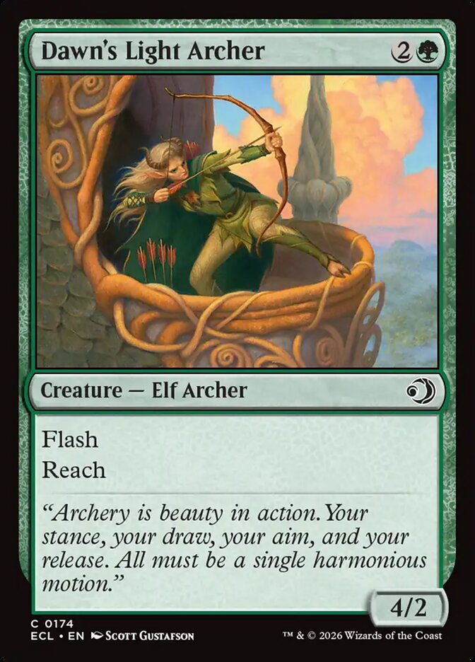 Dawn's Light Archer 174/273 (Lorwyn Eclipsed) - Foil