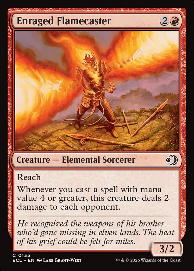 Enraged Flamecaster 135/273 (Lorwyn Eclipsed)