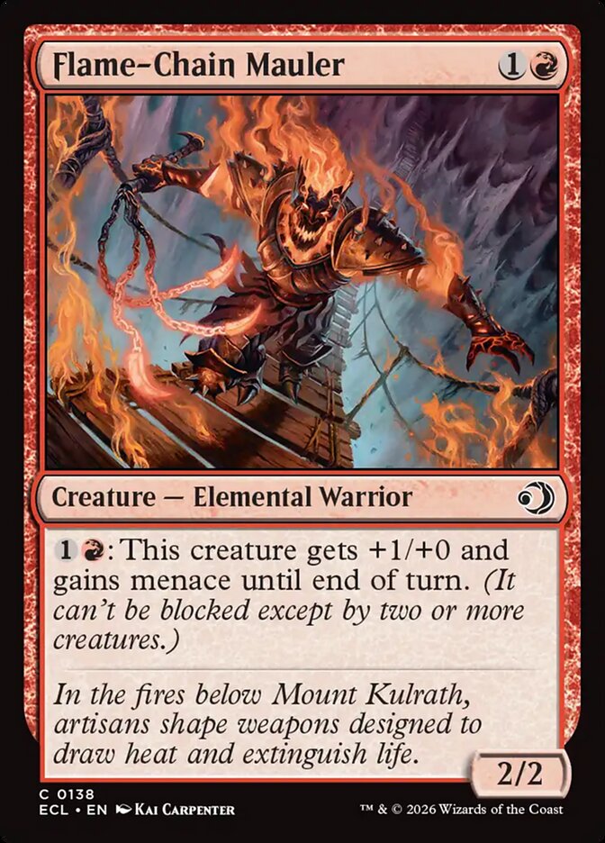 Flame-Chain Mauler 138 (Lorwyn Eclipsed) - Foil