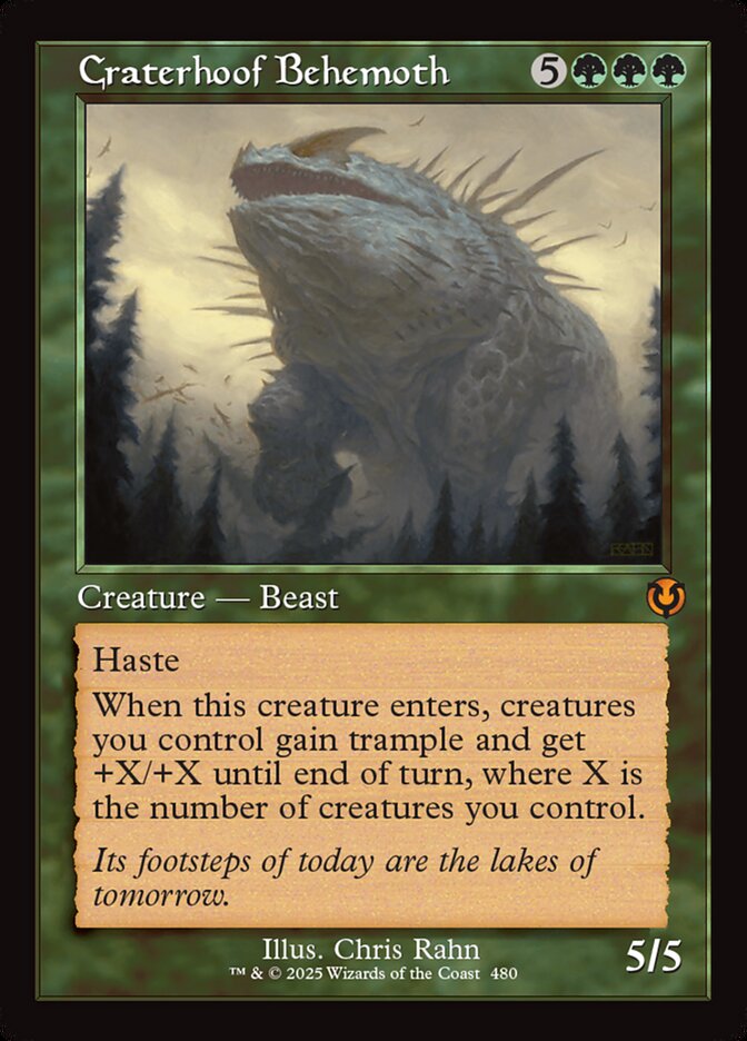 Craterhoof Behemoth 480 (Innistrad Remastered) - Retro Foil