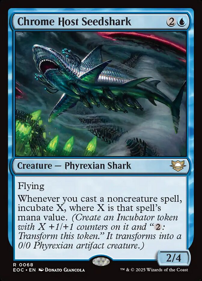 Chrome Host Seedshark 68 (Commander: Edge of Eternities)