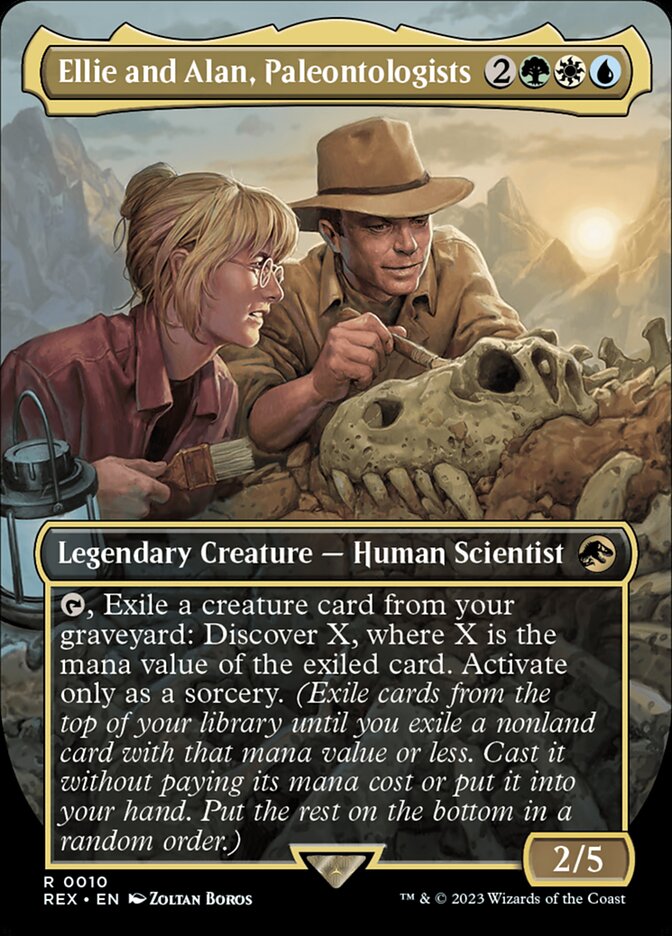 Ellie and Alan, Paleontologists 10 (Universes Beyond: Jurassic World Collection) - Borderless