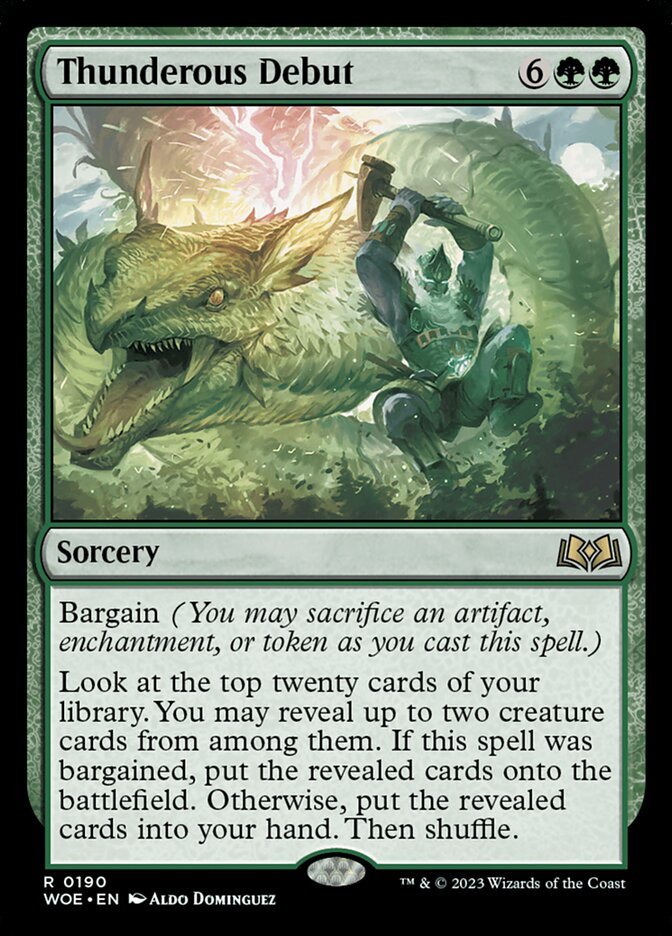 Thunderous Debut 190/276 (Wilds of Eldraine)