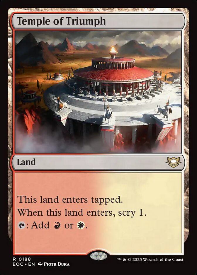 Temple of Triumph 188 (Commander: Edge of Eternities)