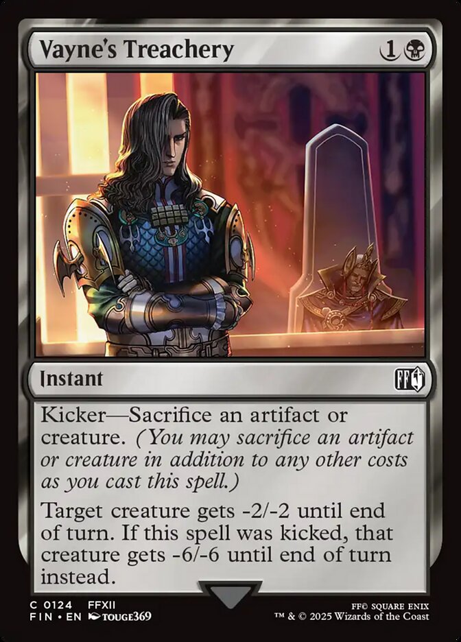 Vayne's Treachery 124/309 (FINAL FANTASY) - Foil