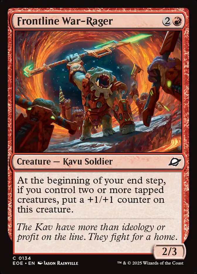 Frontline War-Rager 134 (Edge of Eternities) - Foil
