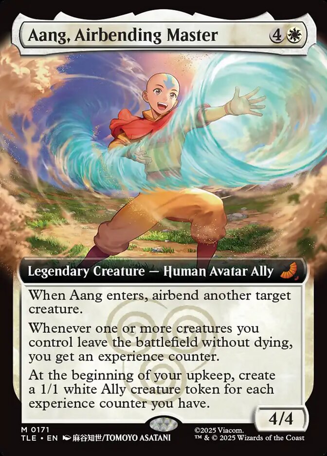 Aang, Airbending Master 171/317 (Avatar: The Last Airbender: Eternal-Legal) - Extended Art