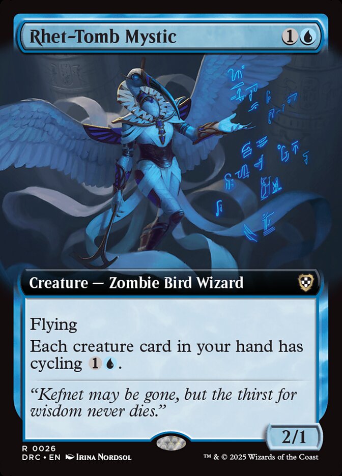 Rhet-Tomb Mystic 26 (Commander: Aetherdrift) - Extended Art