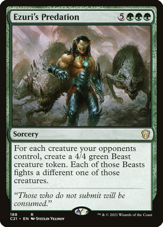 Ezuri's Predation 188/81 (Commander 2021)