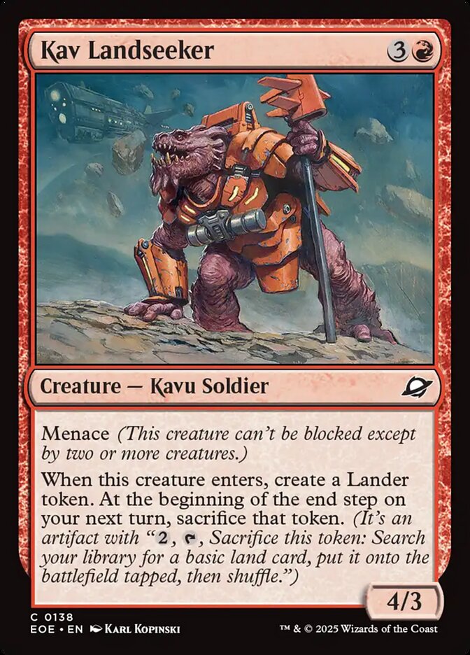 Kav Landseeker 138/276 (Edge of Eternities) - Foil