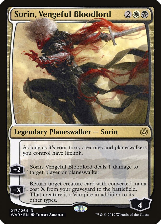 Sorin, Vengeful Bloodlord 217 (War of the Spark)