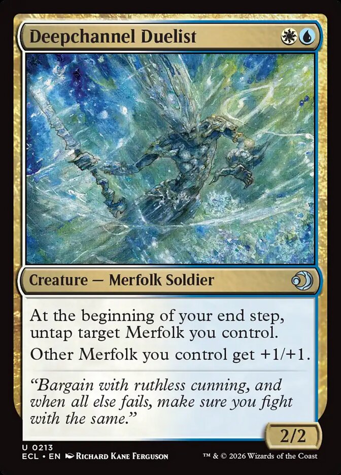 Deepchannel Duelist 213/273 (Lorwyn Eclipsed) - Foil
