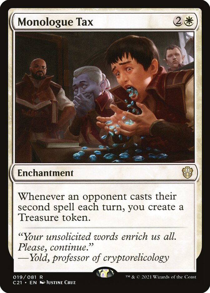 Monologue Tax 19 (Commander 2021)