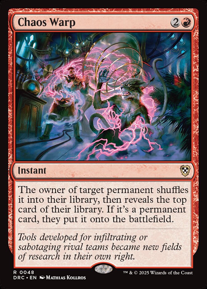 Chaos Warp 48/187 (Commander: Aetherdrift)