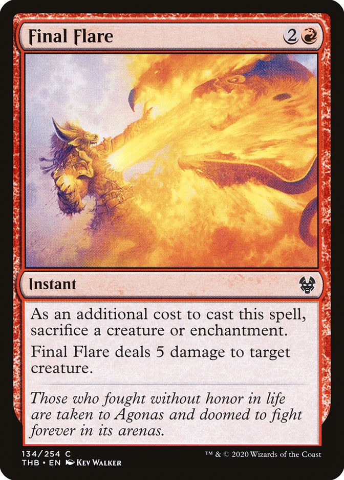 Final Flare 134/254 (Theros Beyond Death) - Foil